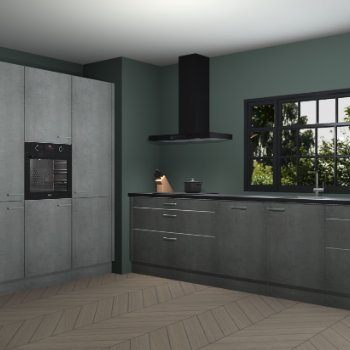 Beton parelgrijs keuken Marseille 39508