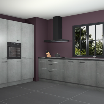 Beton parelgrijs keuken Marseille 39510