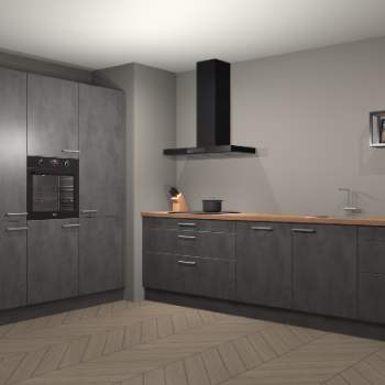 Beton antraciet keuken Marseille 39534