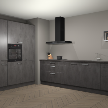 Beton antraciet keuken Marseille 39561