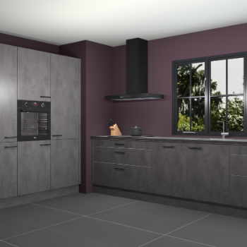 Beton antraciet keuken Marseille 39564