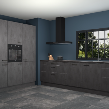 Beton antraciet keuken Marseille 39565