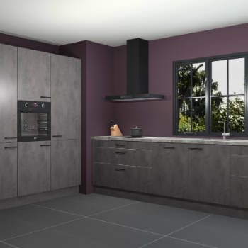 Beton antraciet keuken Marseille 39570