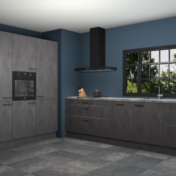 Beton antraciet keuken Marseille 39571