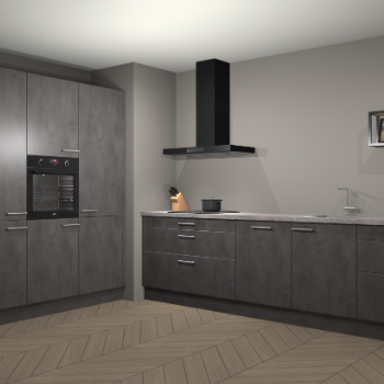 Beton antraciet keuken Marseille 39573