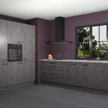 Beton antraciet keuken Marseille 39576