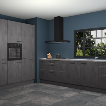 Beton antraciet keuken Marseille 39577