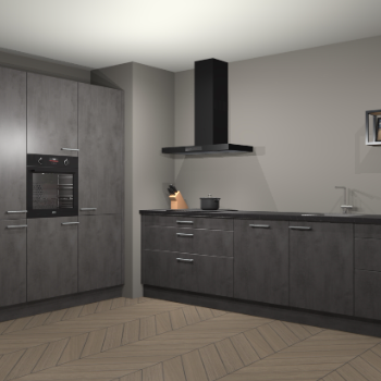 Beton antraciet keuken Marseille 39579