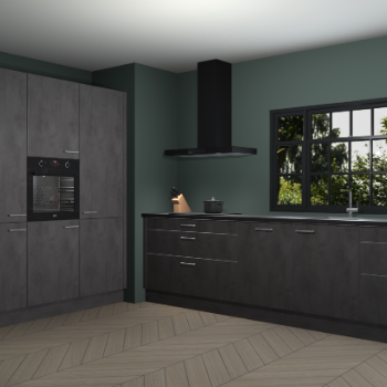 Beton antraciet keuken Marseille 39580