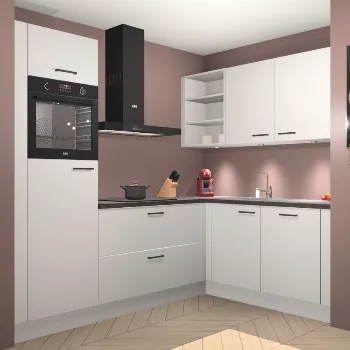 Zijdegrijze keuken Frankfurt 22037