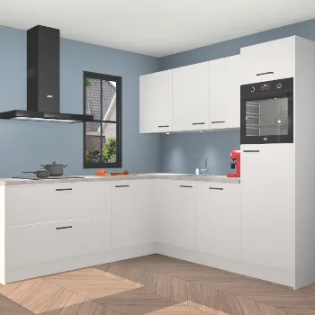 Zijdegrijze hoogglans keuken Tel Aviv 22044