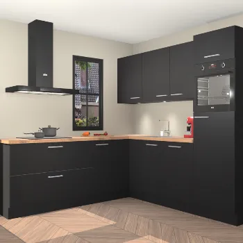 Zwarte keuken Tel Aviv 22066