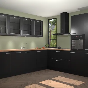 Zwarte keuken Murcia 22072