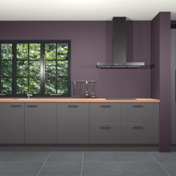 Onyxgrijze keuken Elzas 39770