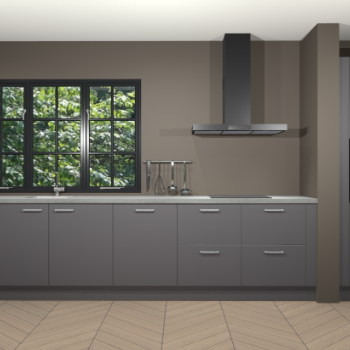 Onyxgrijze keuken Elzas 39773