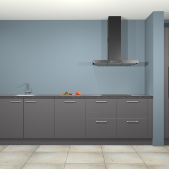 Onyxgrijze keuken Elzas 39778