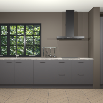 Onyxgrijze keuken Elzas 39785