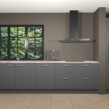 Onyxgrijze keuken Elzas 39791