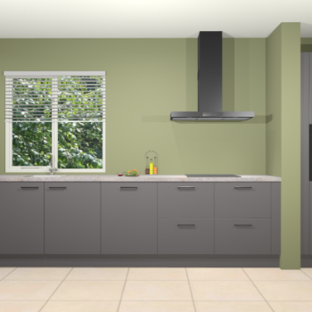 Onyxgrijze keuken Elzas 39793