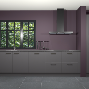 Onyxgrijze keuken Elzas 39799