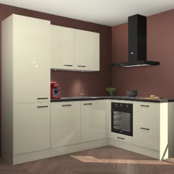 Magnolia hoogglans keuken Lyon 22167