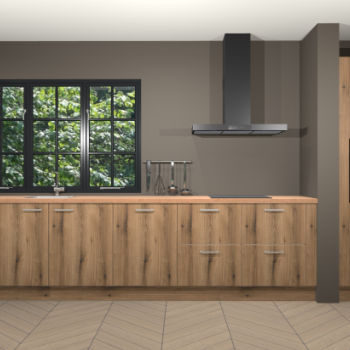 Goud eiken keuken Elzas 40220