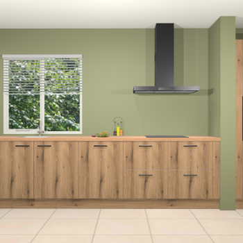 Goud eiken keuken Elzas 40222