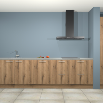 Goud eiken keuken Elzas 40226