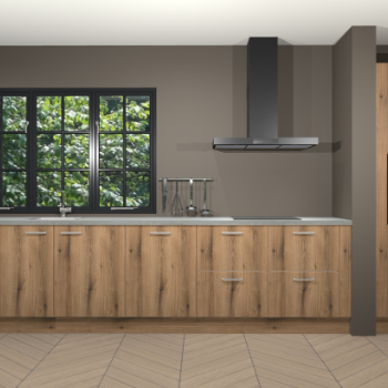 Goud eiken keuken Elzas 40227