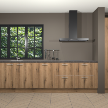 Goud eiken keuken Elzas 40233