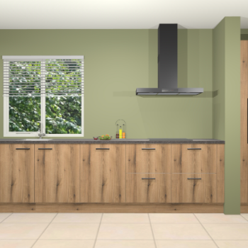 Goud eiken keuken Elzas 40235