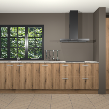 Goud eiken keuken Elzas 40239