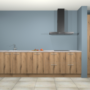 Goud eiken keuken Elzas 40244