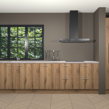 Goud eiken keuken Elzas 40245