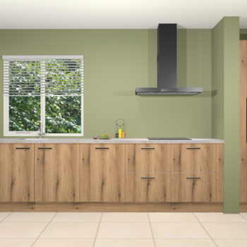 Goud eiken keuken Elzas 40247