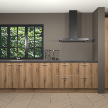 Goud eiken keuken Elzas 40251