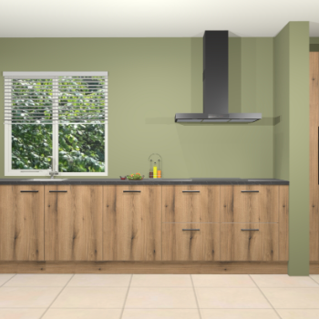 Goud eiken keuken Elzas 40253