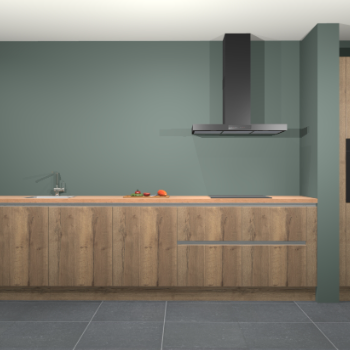 Chocolade eiken greeploze keuken Elzas 40297