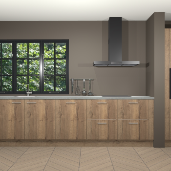 Chocolade eiken keuken Elzas 40302