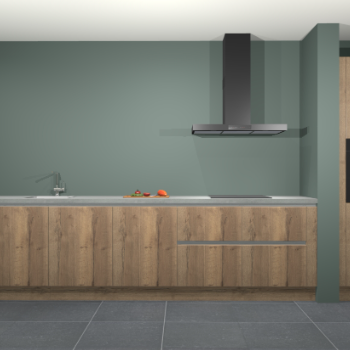 Chocolade eiken greeploze keuken Elzas 40303