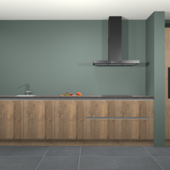 Chocolade eiken greeploze keuken Elzas 40309