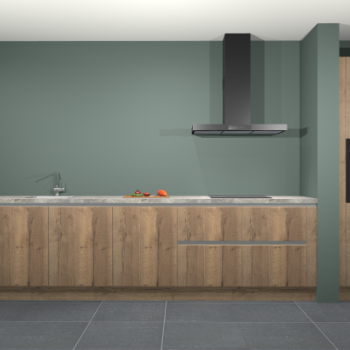 Chocolade eiken greeploze keuken Elzas 40315