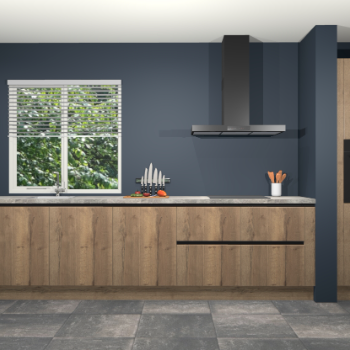 Chocolade eiken greeploze keuken Elzas 40318