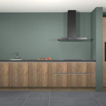 Chocolade eiken greeploze keuken Elzas 40327