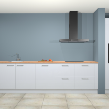 Sneeuwwitte hoogglans keuken Elzas 40358