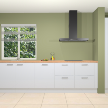 Sneeuwwitte hoogglans keuken Elzas 40362