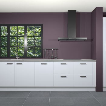 Sneeuwwitte hoogglans keuken Elzas 40371