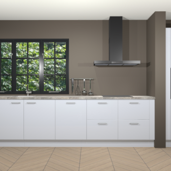 Sneeuwwitte hoogglans keuken Elzas 40380