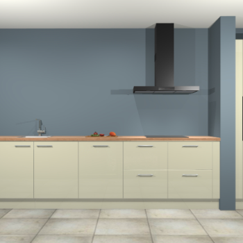 Magnolia hoogglans keuken Elzas 40433