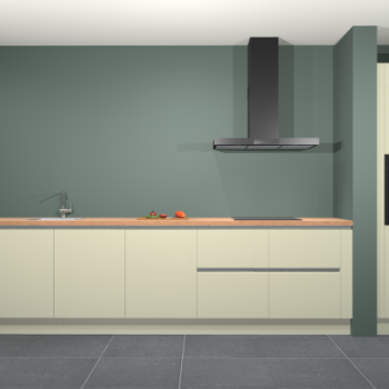 Magnolia hoogglans greeploze keuken Elzas 40435